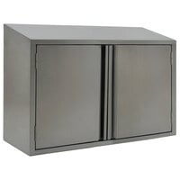 Eagle Group WCH-42 42 inch Stainless Steel Wall Cabinet with Hinged Doors
