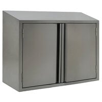 Eagle Group WCH-24 24 inch Stainless Steel Wall Cabinet with Hinged Doors
