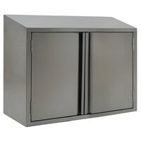 Eagle Group WCH-24 24" Stainless Steel Wall Cabinet with Hinged Doors