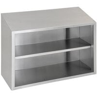 Eagle Group WCO-36 36 inch Stainless Steel Open Wall Cabinet