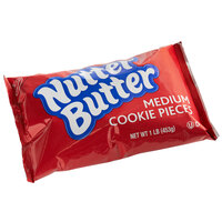 Nabisco Nutter Butter 1 lb. Medium Cookie Crumb Pieces - 12/Case