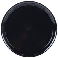 WNA Comet A912BL Checkmate 12" Black Round Catering Tray   - 5/Pack