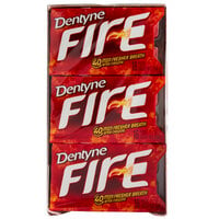 Dentyne Fire Spicy Cinnamon Sugar-Free Gum 16-Piece Pack - 162/Case