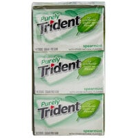 Purely Trident Spearmint Sugar-Free Gum 14-Piece Pack - 144/Case