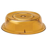 Cambro 909CW153 Camwear Camcover 9 3/4 inch Amber Plate Cover - 12/Case