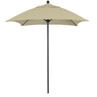 California Umbrella ALTO 604 SUNBRELLA 1A Venture 6' Square Push Lift Umbrella with 1 1/2 inch Aluminum Pole - Sunbrella 1A Canopy - Navy Fabric