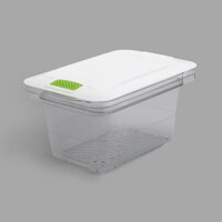 Rubbermaid 2052933 FreshWorks 5 Gallon Produce Saver Container with Lid - 18 inch x 12 inch x 9 5/16 inch