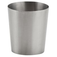 American Metalcraft FCS55 5.5 oz. Stainless Steel Oval French Fry Cup with Satin Finish