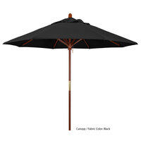 California Umbrella MARE 908 PACIFICA Grove 9' Round Push Lift Umbrella with 1 1/2 inch Hardwood Pole - Pacifica Canopy - Spa Fabric