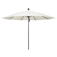 California Umbrella ALTO 118 PACIFICA Venture 11' Round Pulley Lift Umbrella with 1 1/2 inch Bronze Aluminum Pole - Pacifica Canopy - Canvas Fabric