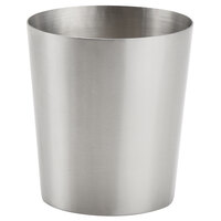 American Metalcraft FCS12 12 oz. Stainless Steel Oval French Fry Cup with Satin Finish