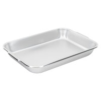 Vollrath 61270 6.5 Qt. Stainless Steel Baking and Roasting Pan with Handles - 18 1/8 inch x 12 3/8 inch x 2 3/8 inch
