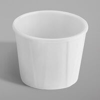 Tablecraft 240004 Better Burger Collection 3 oz. White Round Melamine Souffle Cup