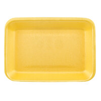 CKF 87902 (#2) Yellow Foam Meat Tray 8 1/4 inch x 5 3/4 inch x 3/4 inch - 500/Case