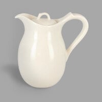 RAK Porcelain ANCP35 Anna 11.9 oz. Ivory Porcelain Coffee Pot and Lid - 6/Case