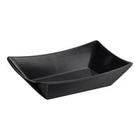 Tablecraft 20029BK Better Burger 4 3/4" x 7 1/4" Black Melamine Serving Basket