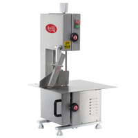 Avantco EMBS65SS 65 inch Blade Stainless Steel Countertop Vertical Band Meat Saw - 1 hp, 120V