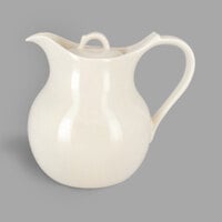 RAK Porcelain ANCP100 Anna 33.8 oz. Ivory Porcelain Coffee Pot and Lid - 4/Case