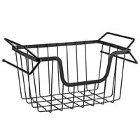 Tablecraft 240000 Grand Master Transformer Black Powder Coated Metal Stackable Hanging Basket - 15 1/2" x 9 1/2" x 8 3/4"