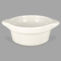 RAK Porcelain CFRD09WHBD Chef's Fusion 3.8 oz. Sand White Porcelain Mini Cocotte - 12/Case