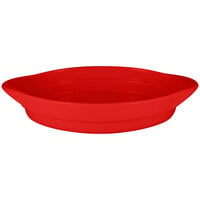 RAK Porcelain CFOD37BRBD Chef's Fusion 11 13/16 inch Ember Red Oval Serving Dish - 3/Case