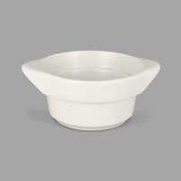 RAK Porcelain CFRD10WHBD Chef's Fusion 7.3 oz. Sand White Round Porcelain Cocotte - 12/Case