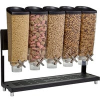 Rosseto EZ577 EZ-PRO 3.8 Liter, 5 Canister Countertop Snack/Cereal Dispenser