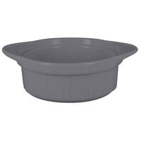 RAK Porcelain CFRM11GY Chef's Fusion 10.2 oz. Stone Gray Porcelain Ramekin with Grooves - 12/Case