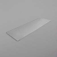 Bon Chef 9758 36 inch x 12 inch Rectangular Clear Plastic Riser Shelf