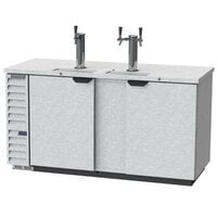 Beverage-Air DD68HC-1-S 1 Single and 1 Double Tap Kegerator Beer Dispenser - Stainless Steel Front, (3) 1/2 Keg Capacity