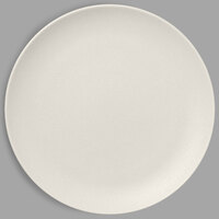 RAK Porcelain NFNNPR27WH Neo Fusion 10 5/8" Sand White Porcelain Flat Coupe Plate - 12/Case