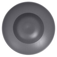 RAK Porcelain NFCLXD23GY Neo Fusion 9 1/16 inch Stone Gray Porcelain Extra Deep Plate - 6/Case