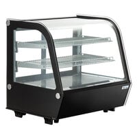 Avantco BCC-28-HC 27 1/2" Black Refrigerated Countertop Bakery Display Case with LED Lighting