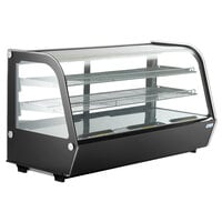 Avantco BCC-48-HC 48" Black Refrigerated Countertop Bakery Display Case with LED Lighting