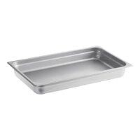 Choice Full Size 2 1/2" Deep 24 Gauge Anti-Jam Stainless Steel Steam Table / Hotel Pan
