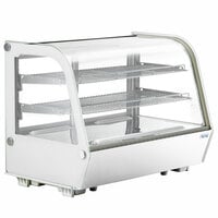Avantco BCC-35-HC 34 1/2" White Refrigerated Countertop Bakery Display Case with LED Lighting