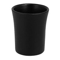 RAK Porcelain NFSPCU09BK Neo Fusion 3.1 oz. Volcano Black Porcelain Cup - 12/Case