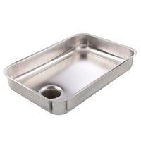 Avantco 177MG22PAN #22 Stainless Steel Food Pan for MG22 Meat Grinder