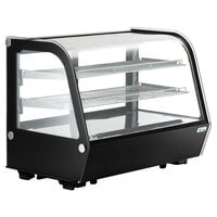 Avantco BCC-35-HC 34 1/2 inch Black Refrigerated Countertop Bakery Display Case with LED Lighting