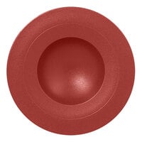 RAK Porcelain NFGDDP23DR Neo Fusion 9 1/16" Magma Dark Red Porcelain Deep Plate - 6/Case