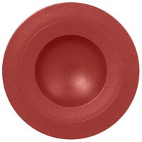 RAK Porcelain NFGDDP29DR Neo Fusion 11 3/8" Magma Dark Red Porcelain Deep Plate - 6/Case