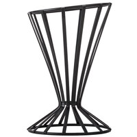 TableTop King FWB4 Flat Coil Wrought Iron Slanted Cone Basket 4 1/2 x 7 1/2