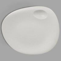 RAK Porcelain NFNBFP31WH Neo Fusion 12 3/16" Sand White Porcelain Coupe Plate - 6/Case