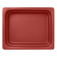 RAK Porcelain NFBU1.2DR Neo Fusion 12 13/16 inch x 10 7/16 inch Magma Dark Red Porcelain Gastronorm Pan - 2/Case