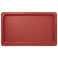 RAK Porcelain NFBU1.1FDR Neo Fusion 20 13/16 inch x 12 13/16 inch Magma Dark Red Porcelain Gastronorm Pan - 2/Case