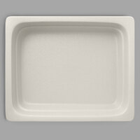RAK Porcelain NFBU1.2WH Neo Fusion 12 13/16 inch x 10 7/16 inch Sand White Porcelain Gastronorm Pan - 2/Case