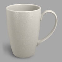 RAK Porcelain NFBAFM30WH Neo Fusion 10.2 oz. Sand White Porcelain Mug - 6/Case