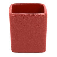 RAK Porcelain NFOPSD01DR Neo Fusion 3.1 oz. Magma Dark Red Stackable Porcelain Ramekin - 12/Case