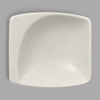 RAK Porcelain NFMZMS08WH Neo Fusion 3 1/8 inch x 2 15/16 inch Sand White Porcelain Mini Square Dish - 6/Case