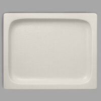 RAK Porcelain NFBU1.2FWH Neo Fusion 12 13/16 inch x 10 7/16 inch Sand White Porcelain Gastronorm Pan - 3/Case
